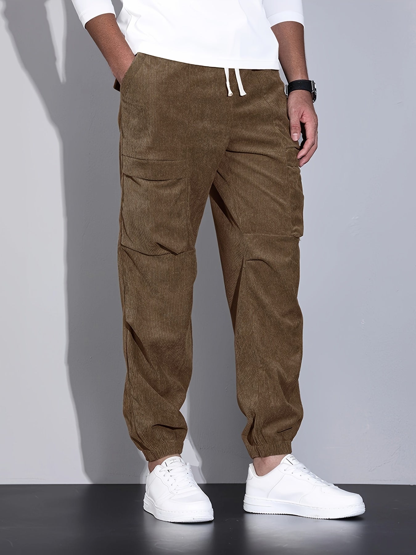Roy | Pantalon Cargo Din Corduroy