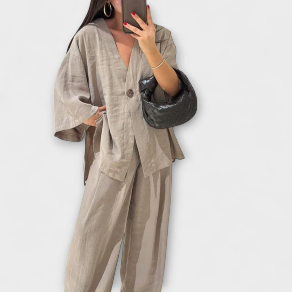 Jacqueline - Top din două straturi și pantaloni
