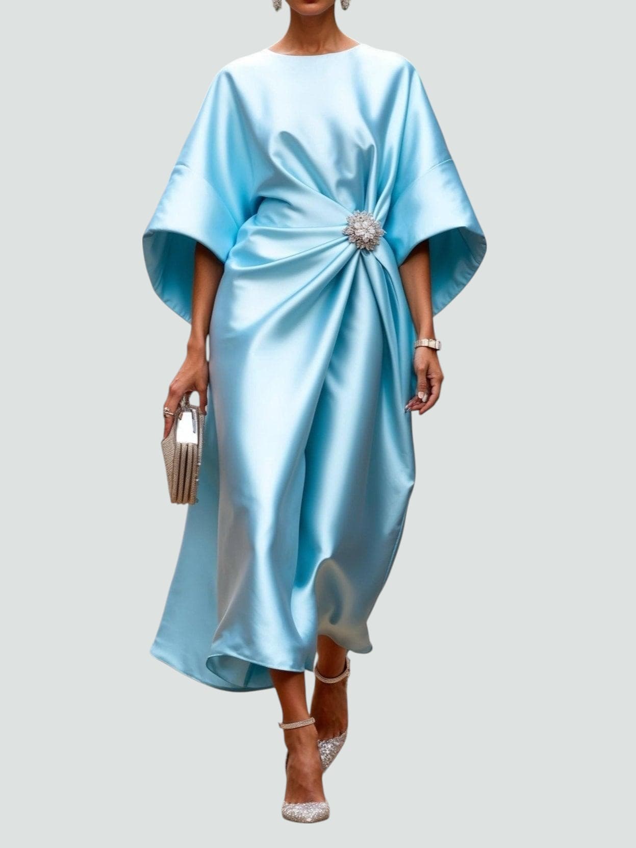 GABRIELLA | Rochie lungă de seară cu detalii luxoase și eleganță atemporală