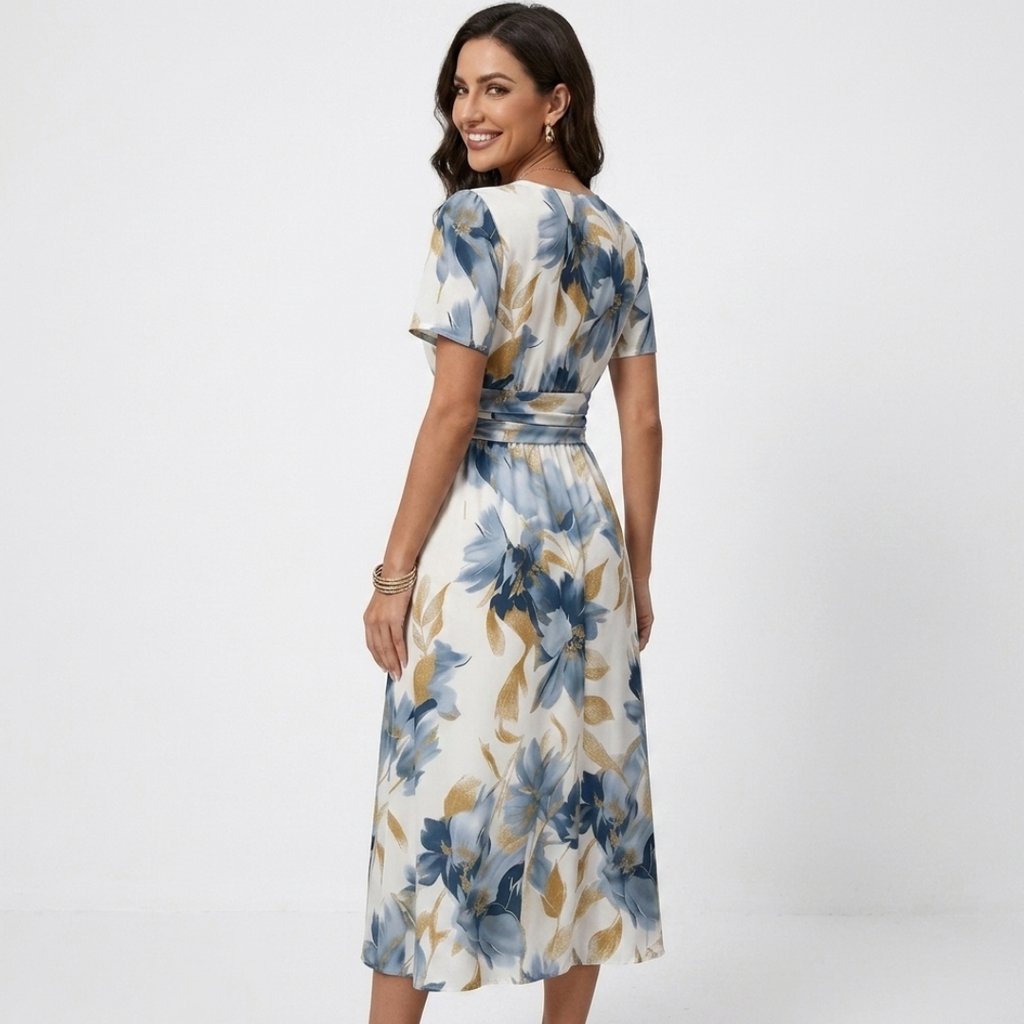 Ioana - Rochie Florală Midi