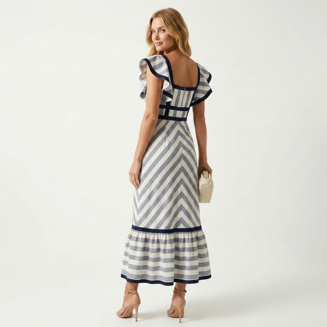 Sandy - Rochie maxi retro
