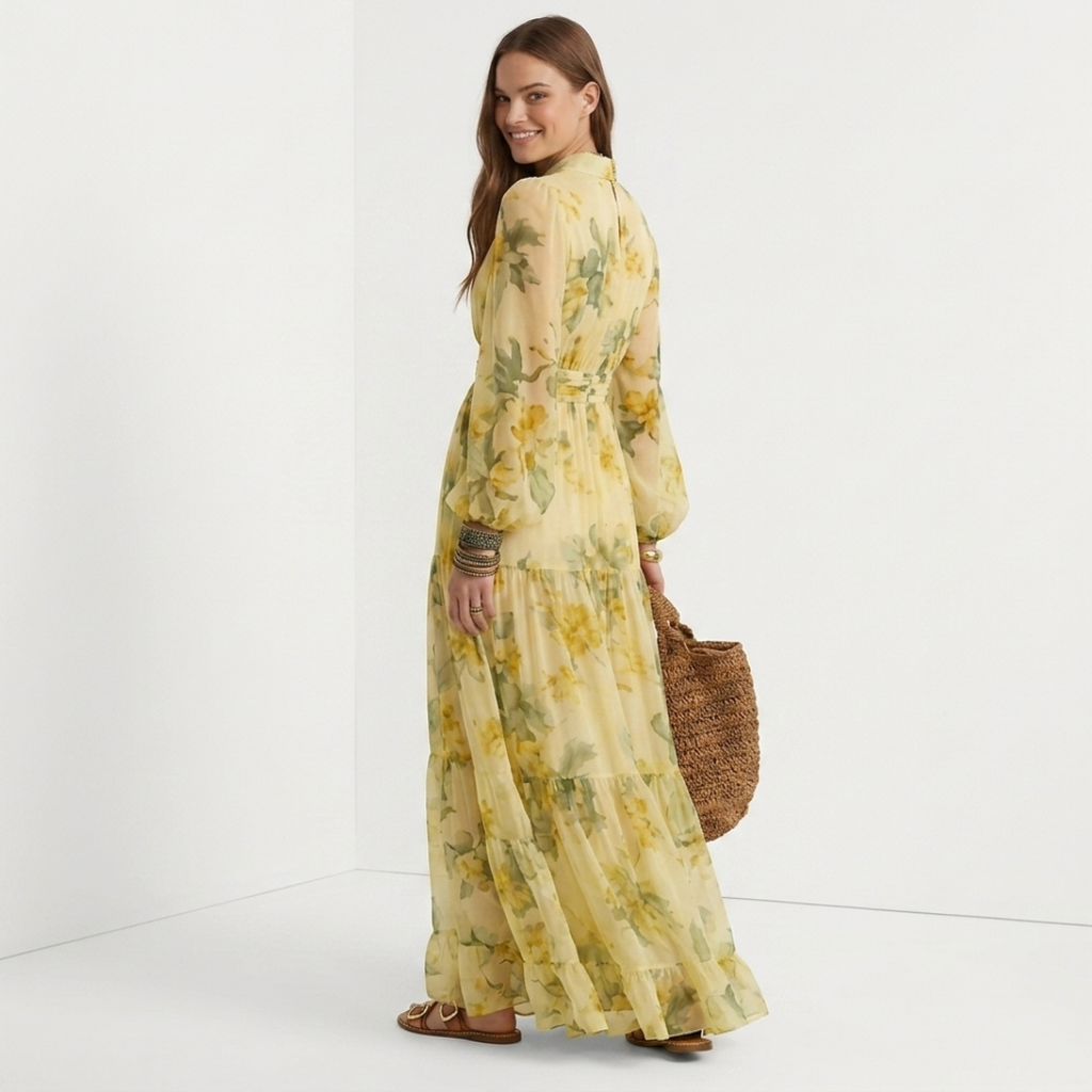Felicia - Rochie florală supradimensionată