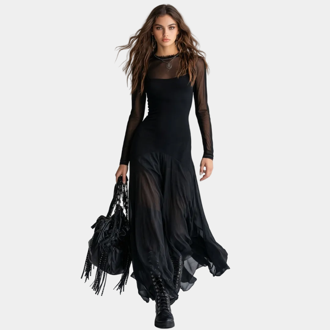 Pandora - Rochie lungă cu farmec etereal