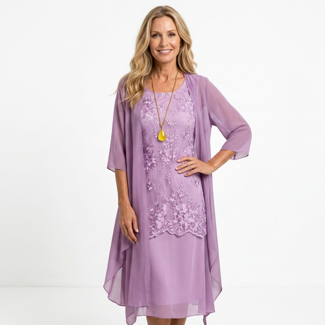 Lumi - Rochie din Două Piese din Șifon