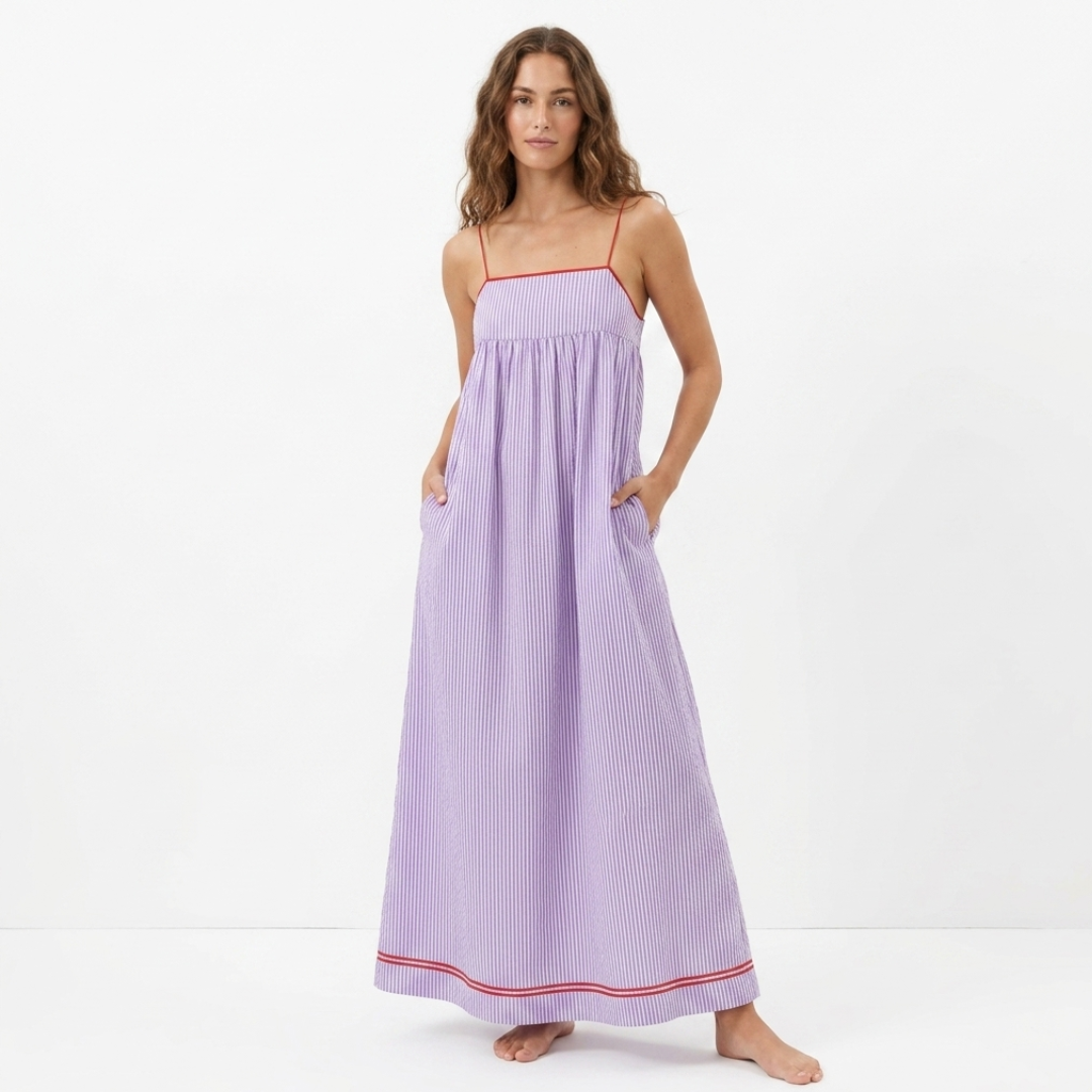 Isabela - Rochie Maxi cu Dungi
