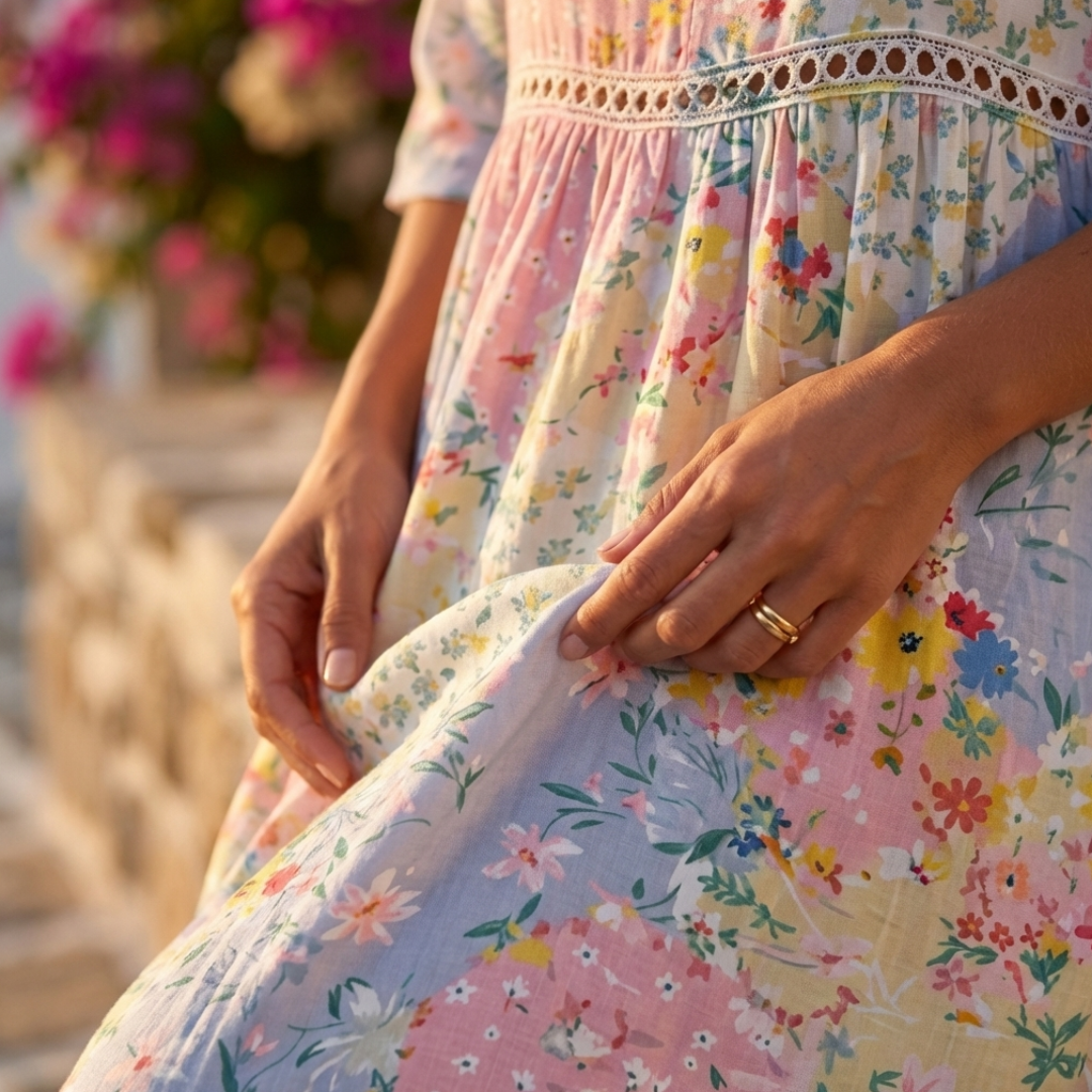 Delphine - Rochie cu flori