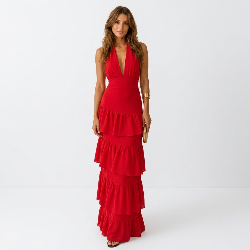 Luiza - Rochie cu volane