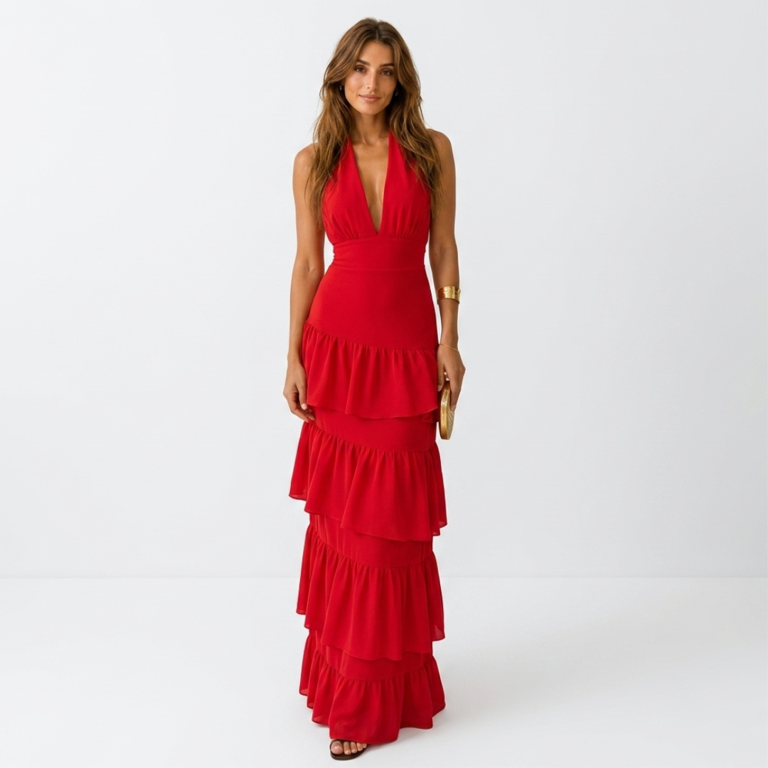 Luiza - Rochie cu volane