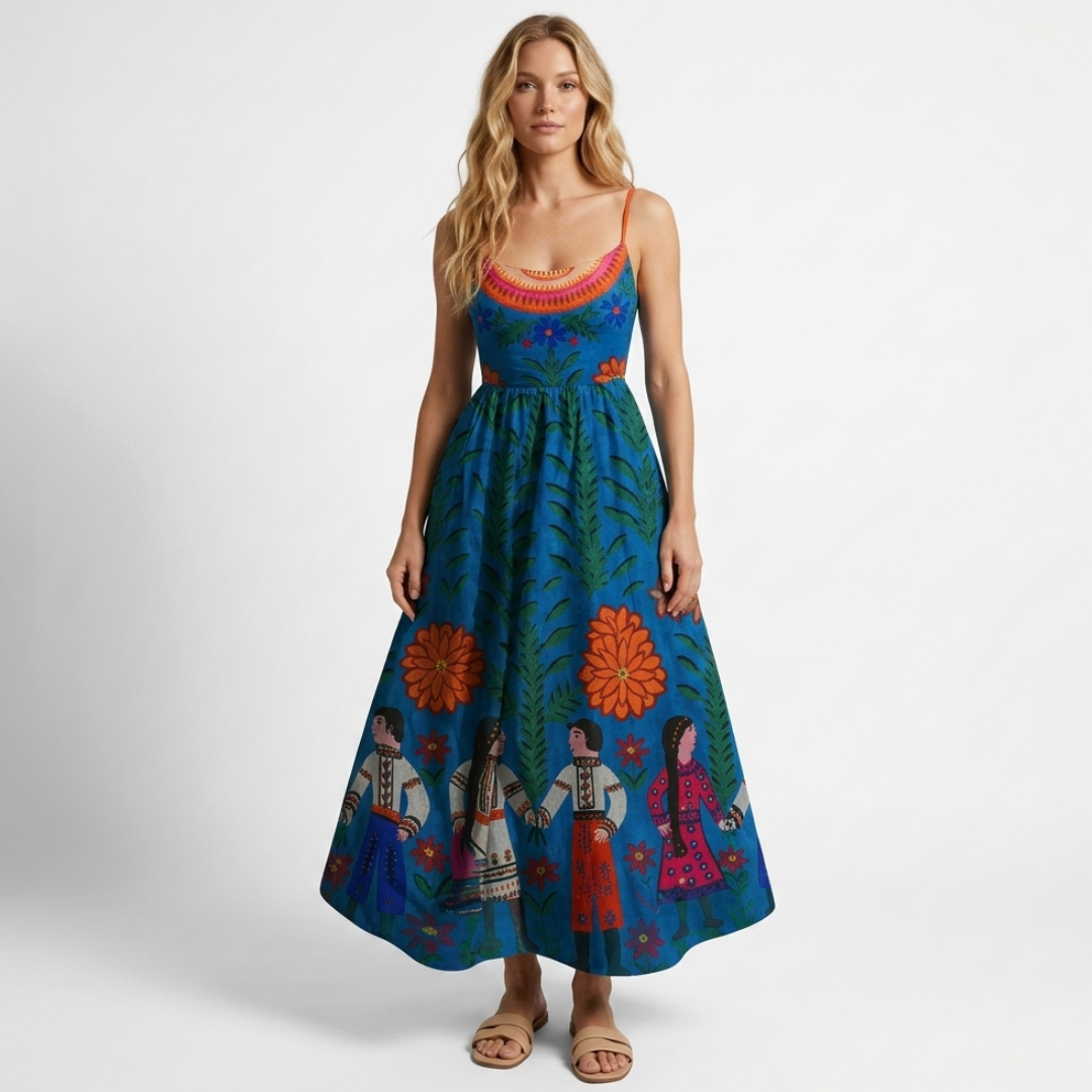 Doriane | Rochie midi cu model