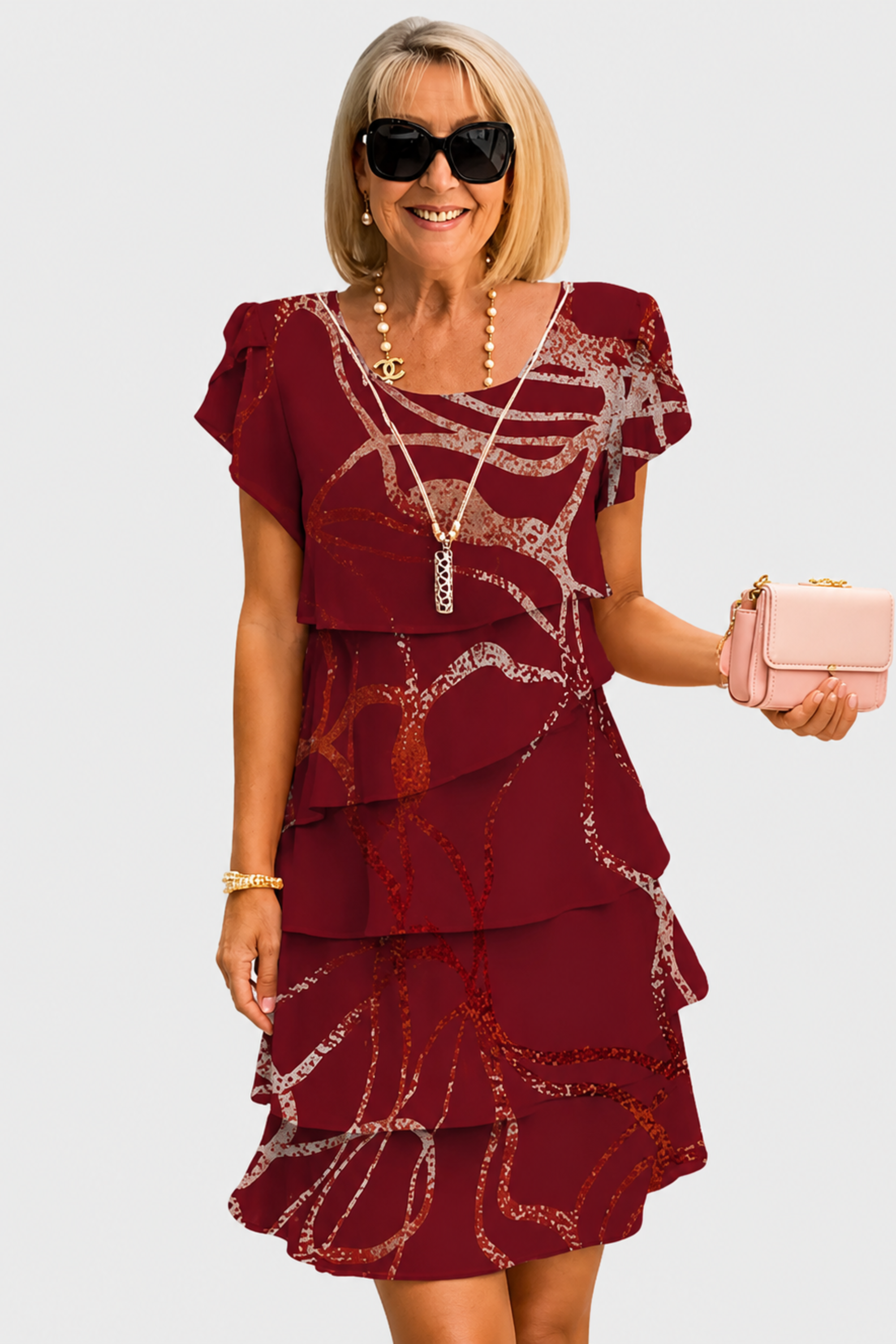 Monica | Rochie Elegantă cu Volan