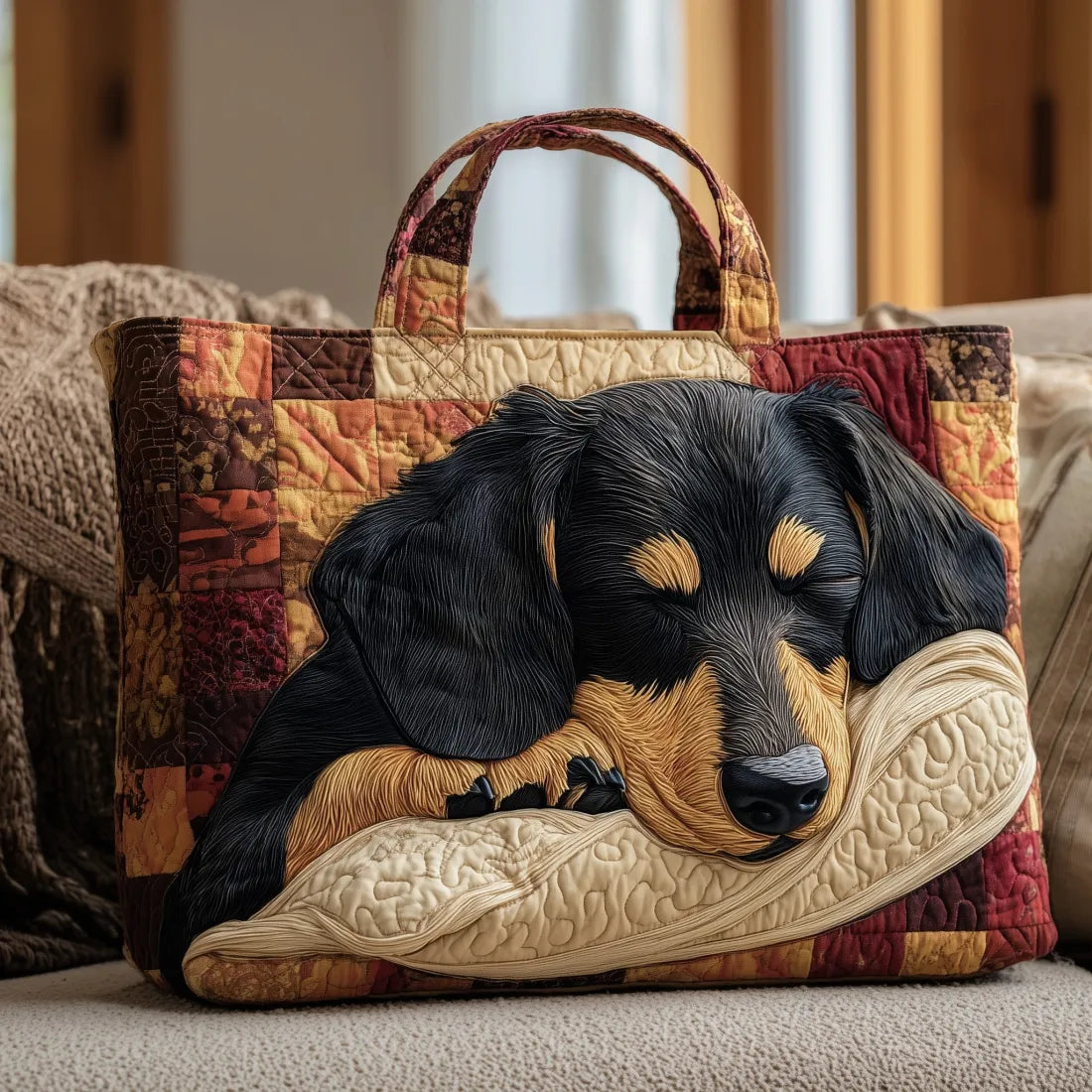Madison | Geantă de zi, quilted, făcută manual