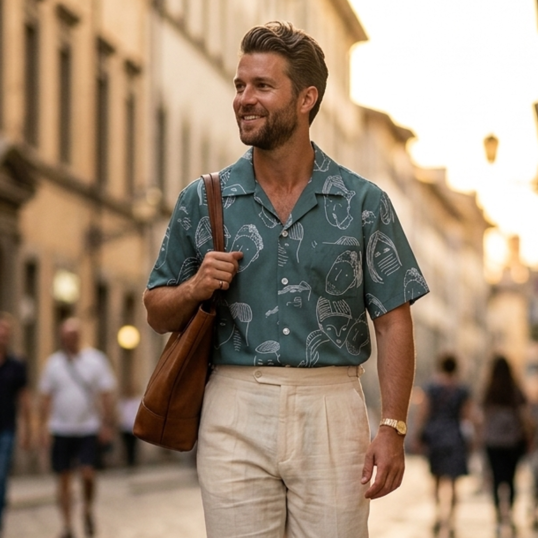 Gabriel - Cămașă de Vară Stil Cuban