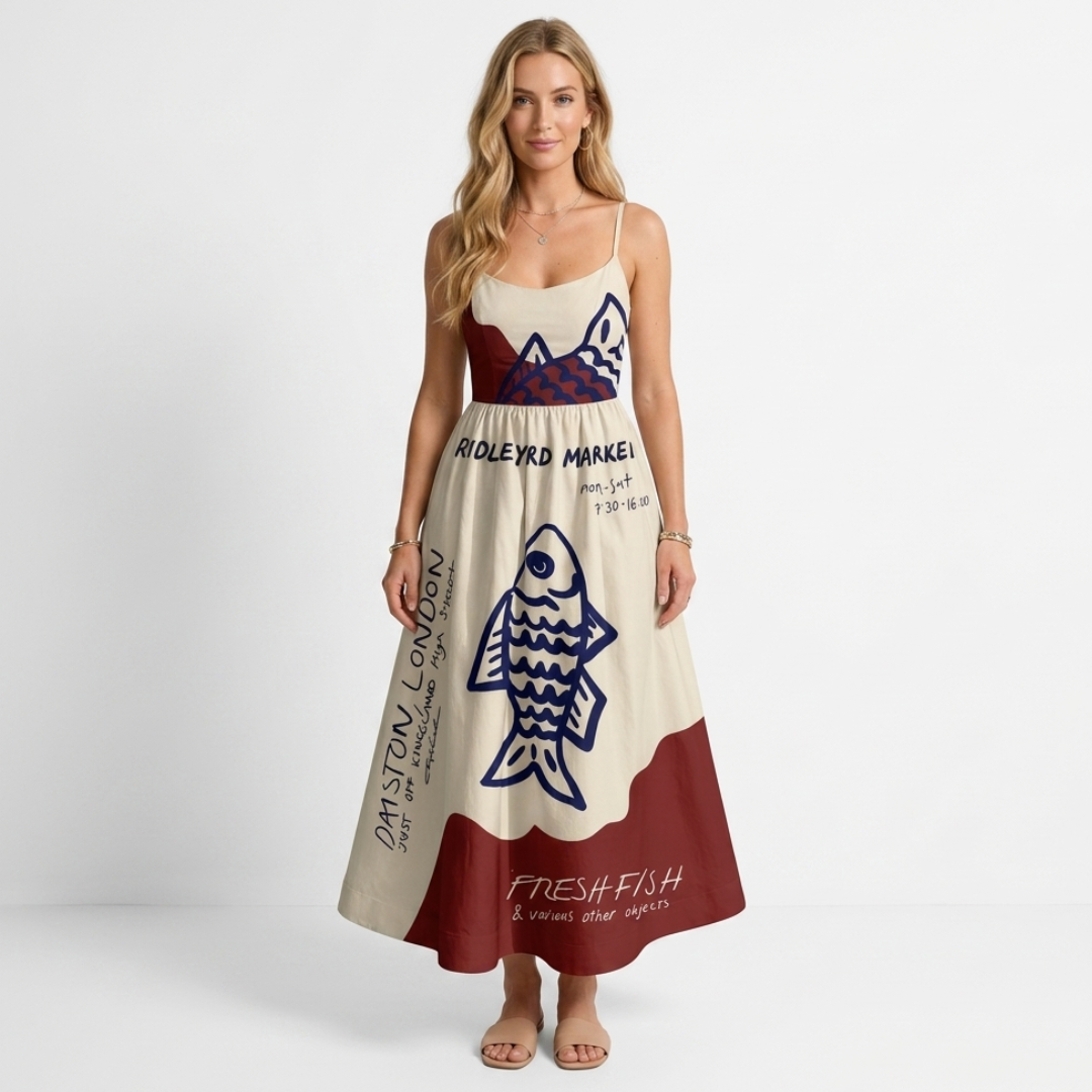 Aéliane | Rochie midi cu model