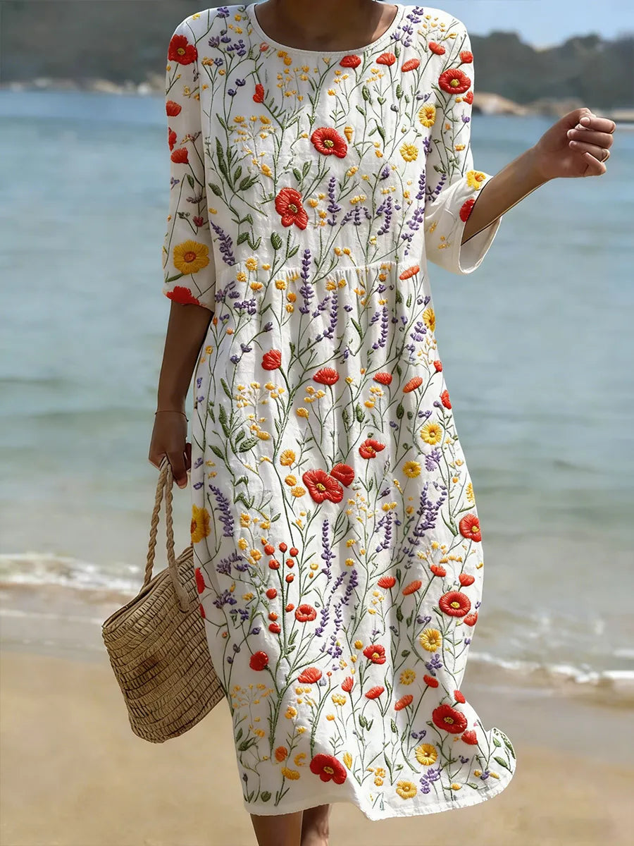 Christina | Rochie maxi cu imprimeu floral