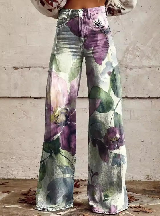 Stefany - Pantaloni boho eleganți