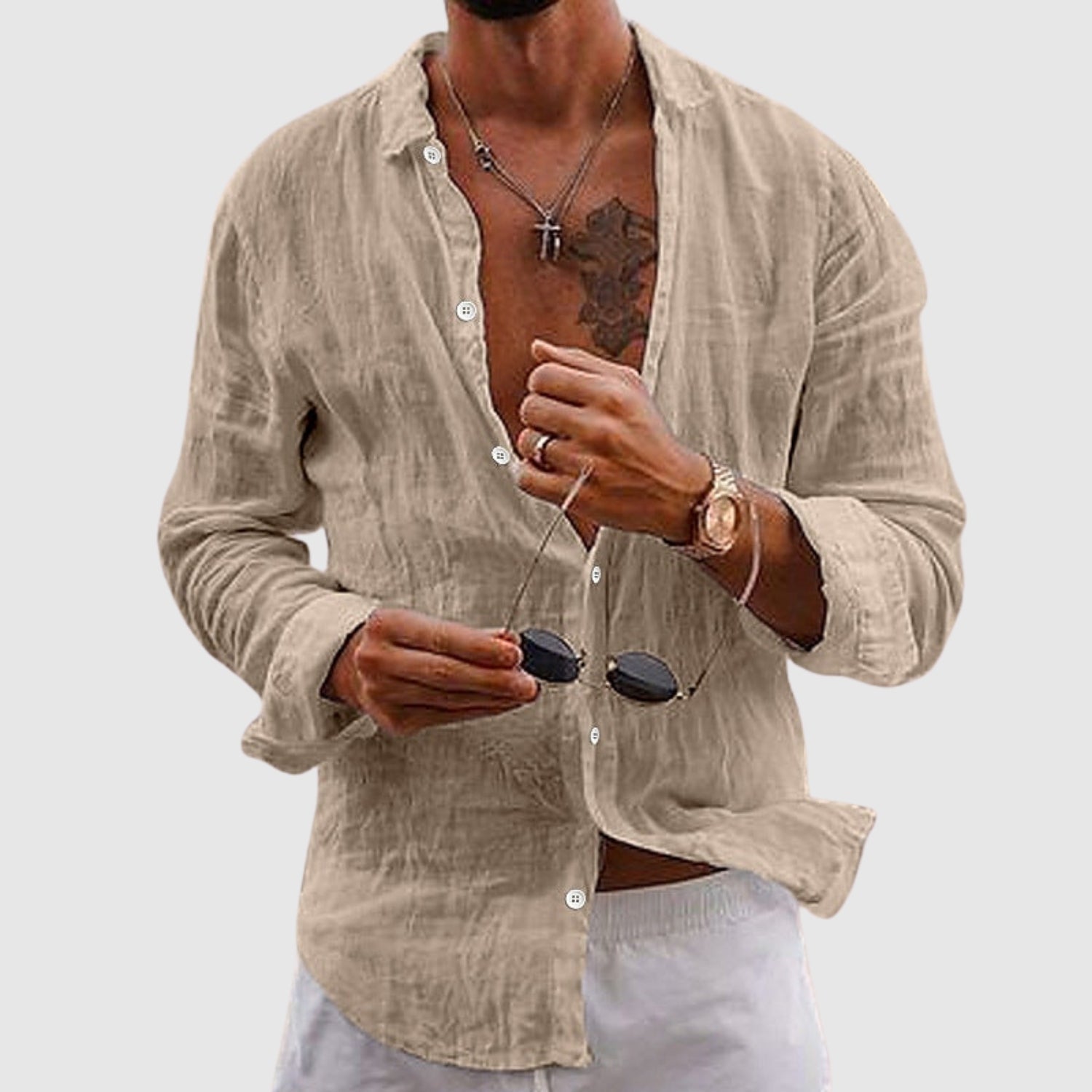 Leon – Cămașă ușoară în stil casual