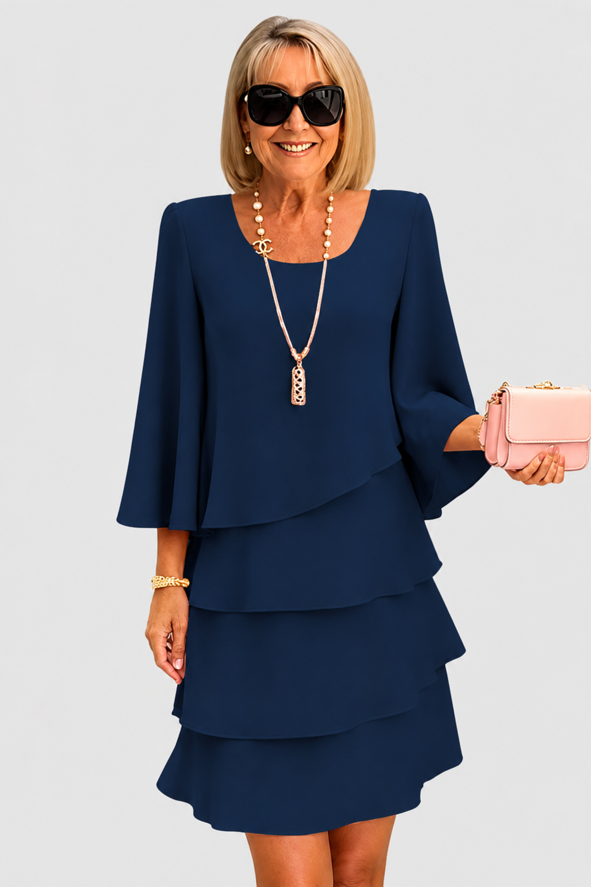 Catherine | Rochie Elegantă cu Volane