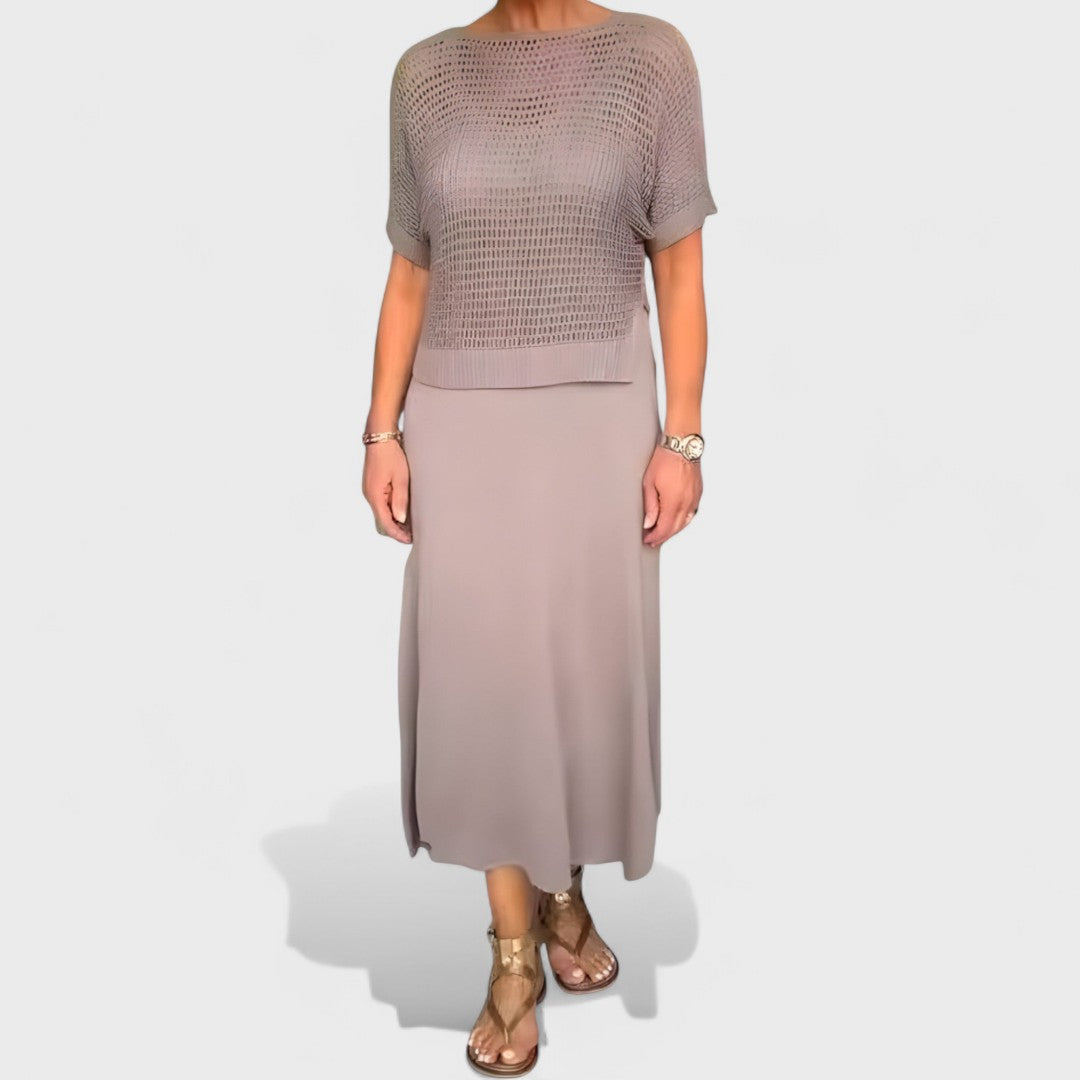 Claudia - Rochie de Vară cu Top Tricotat