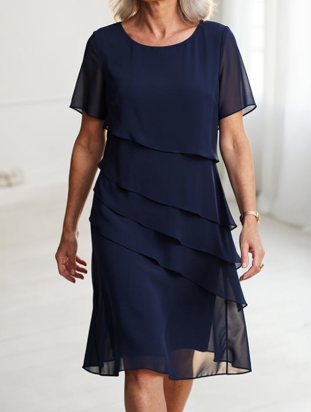 Linda - Rochie Elegantă cu Dungi