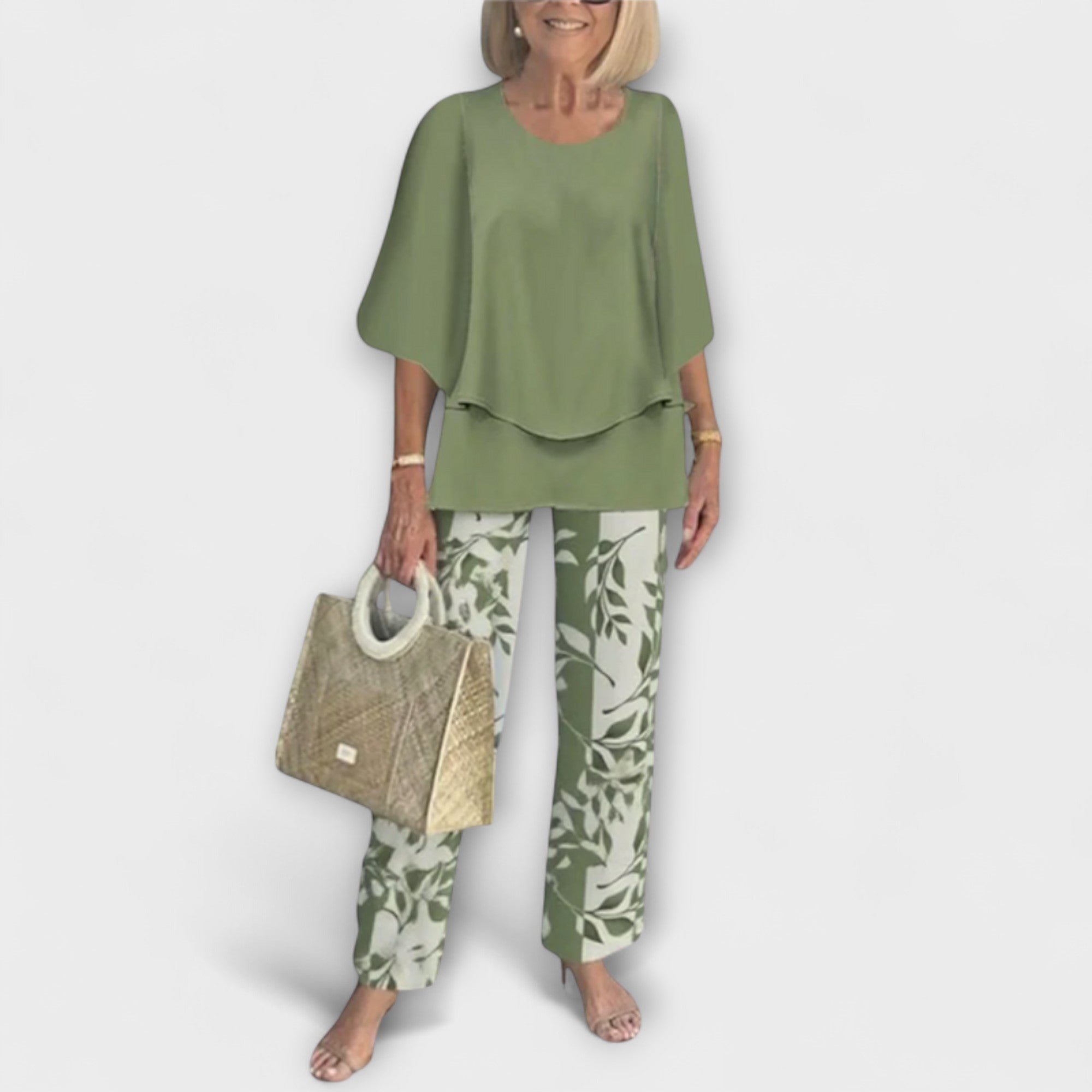 Rosamund - Set modern cu bluză confortabilă și pantaloni