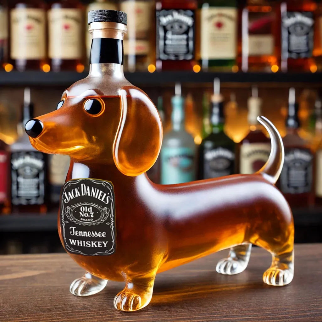 Sticlă de Whisky Câine Teckel