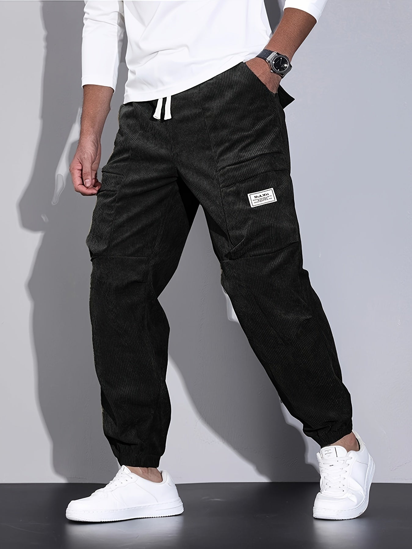 Roy | Pantalon Cargo Din Corduroy