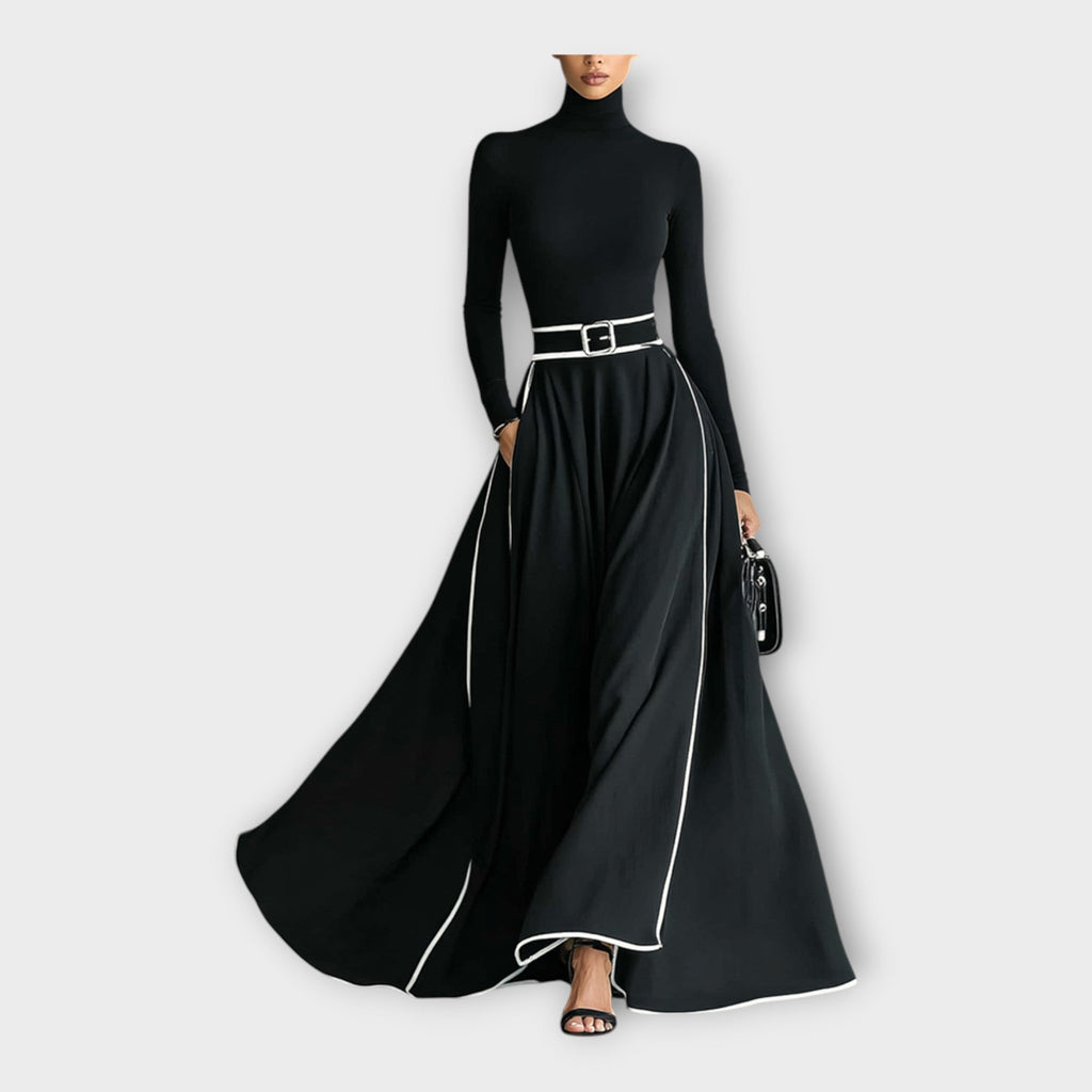 Rochie lungă cu finețe minimală