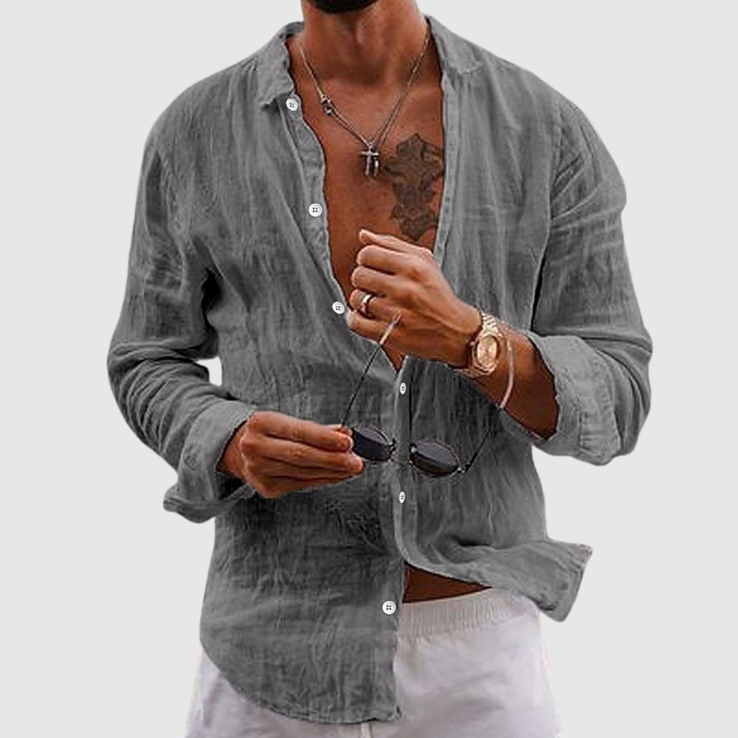 Leon – Cămașă ușoară în stil casual