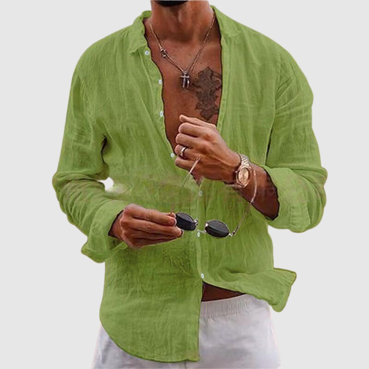 Leon – Cămașă ușoară în stil casual