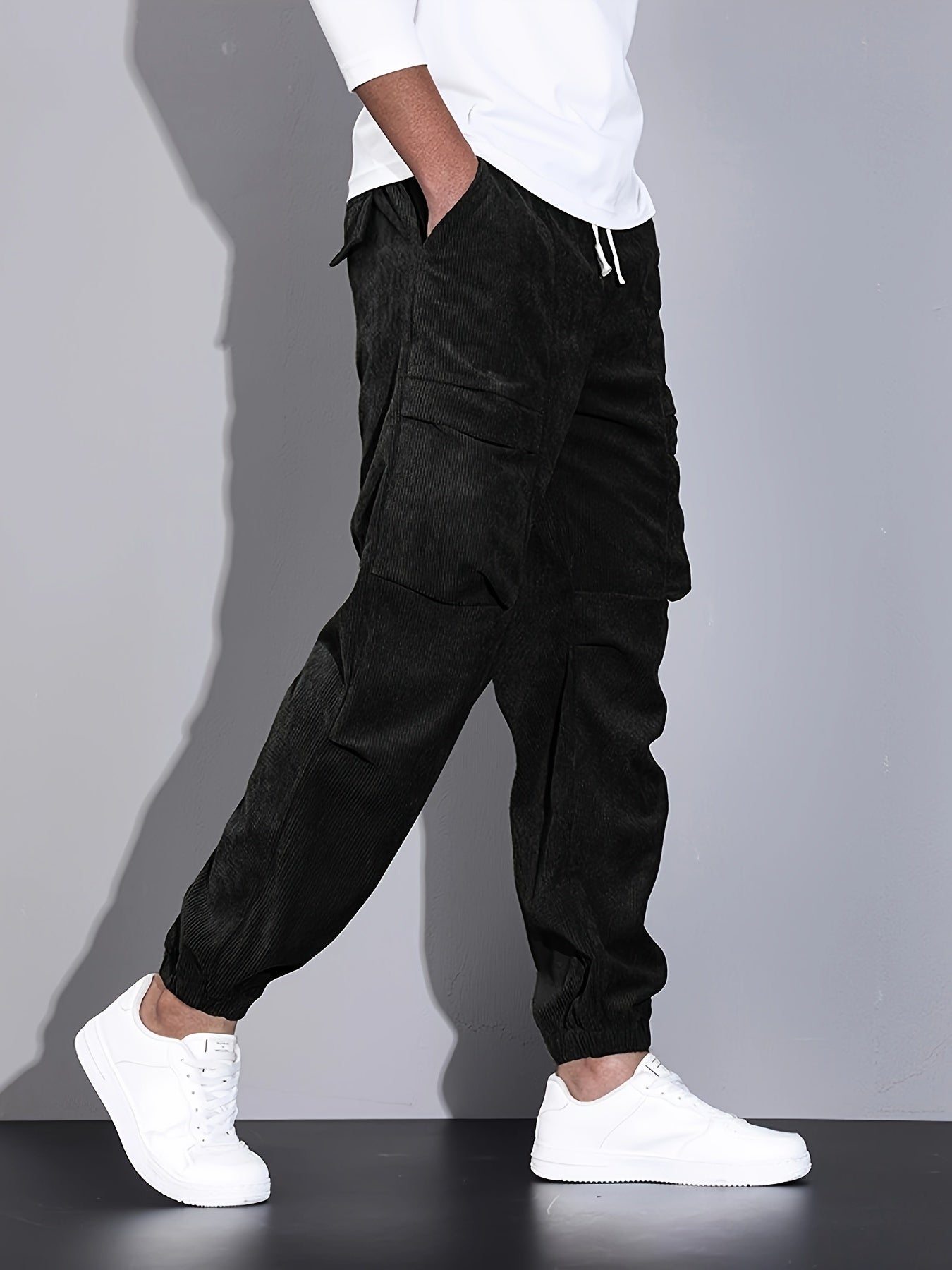 Roy | Pantalon Cargo Din Corduroy