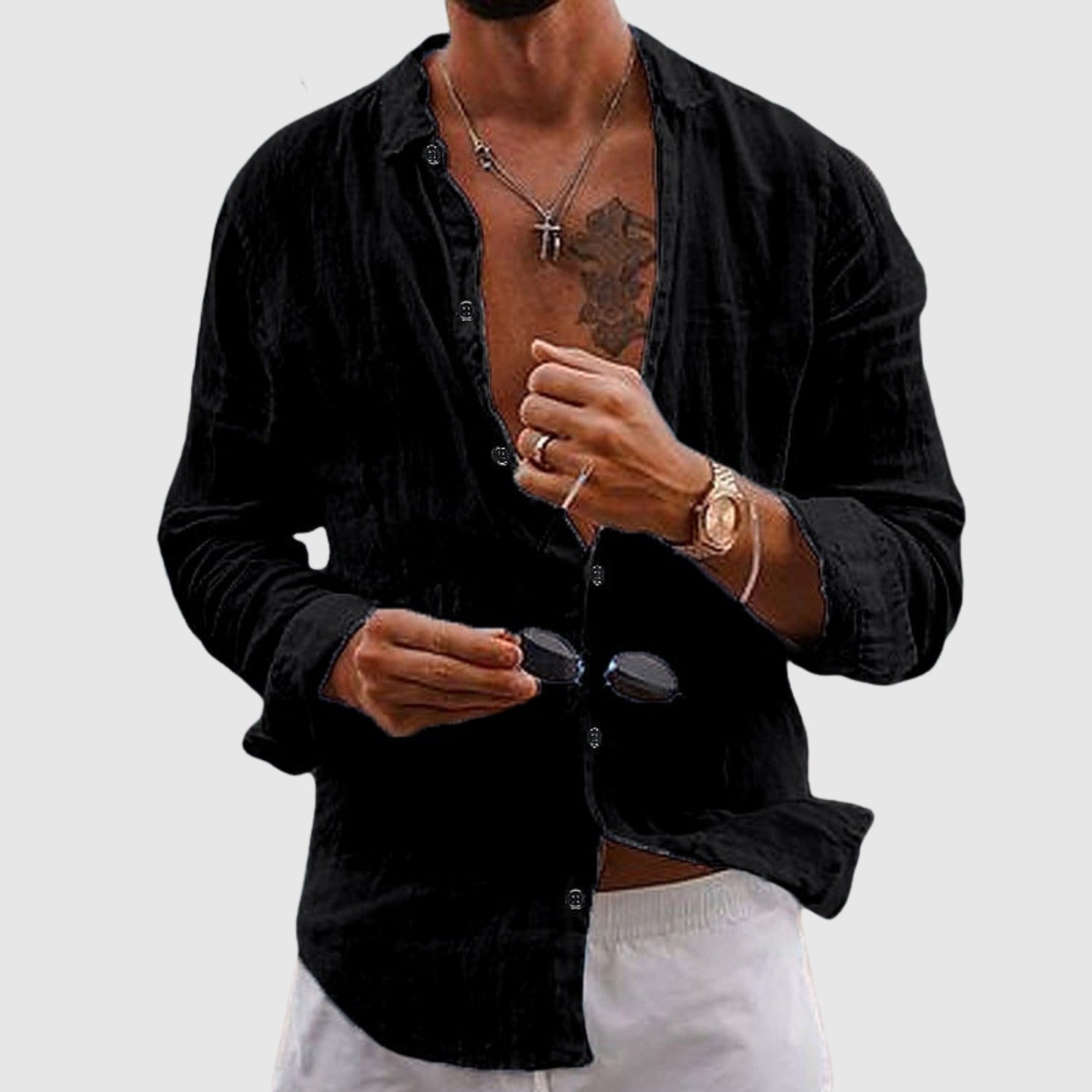 Leon – Cămașă ușoară în stil casual