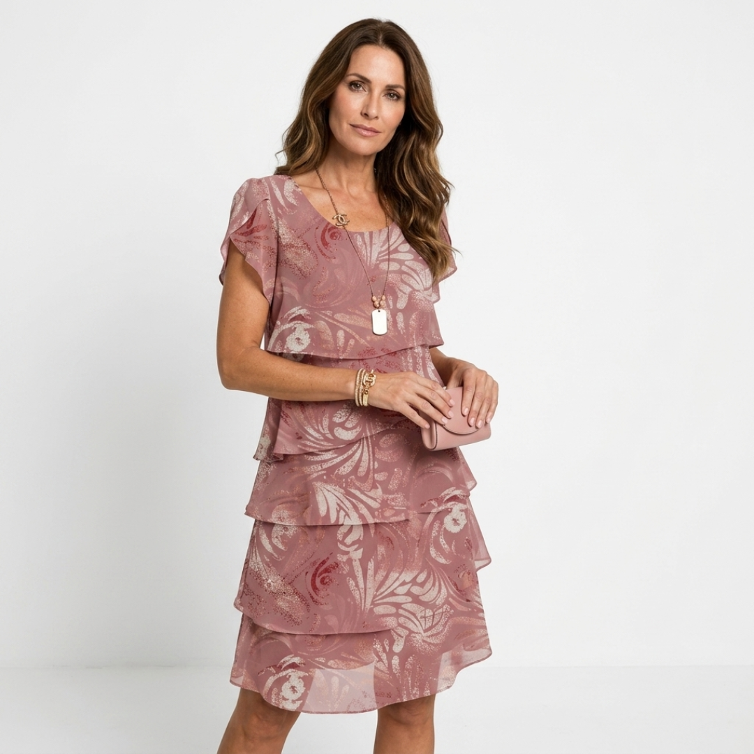 Beatrice - Rochie Elegantă din Țesătură Confortabilă