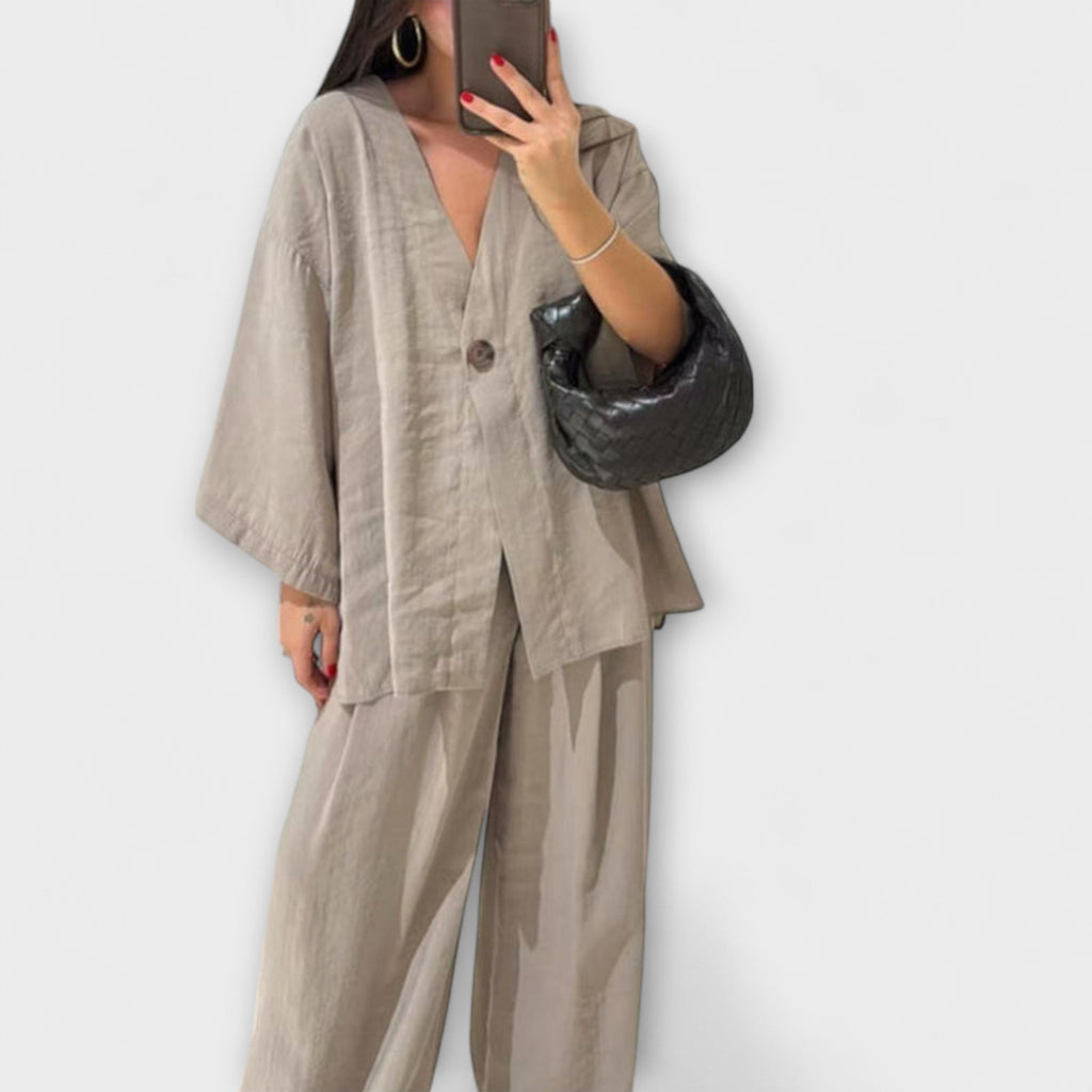 Jacqueline - Top din două straturi și pantaloni