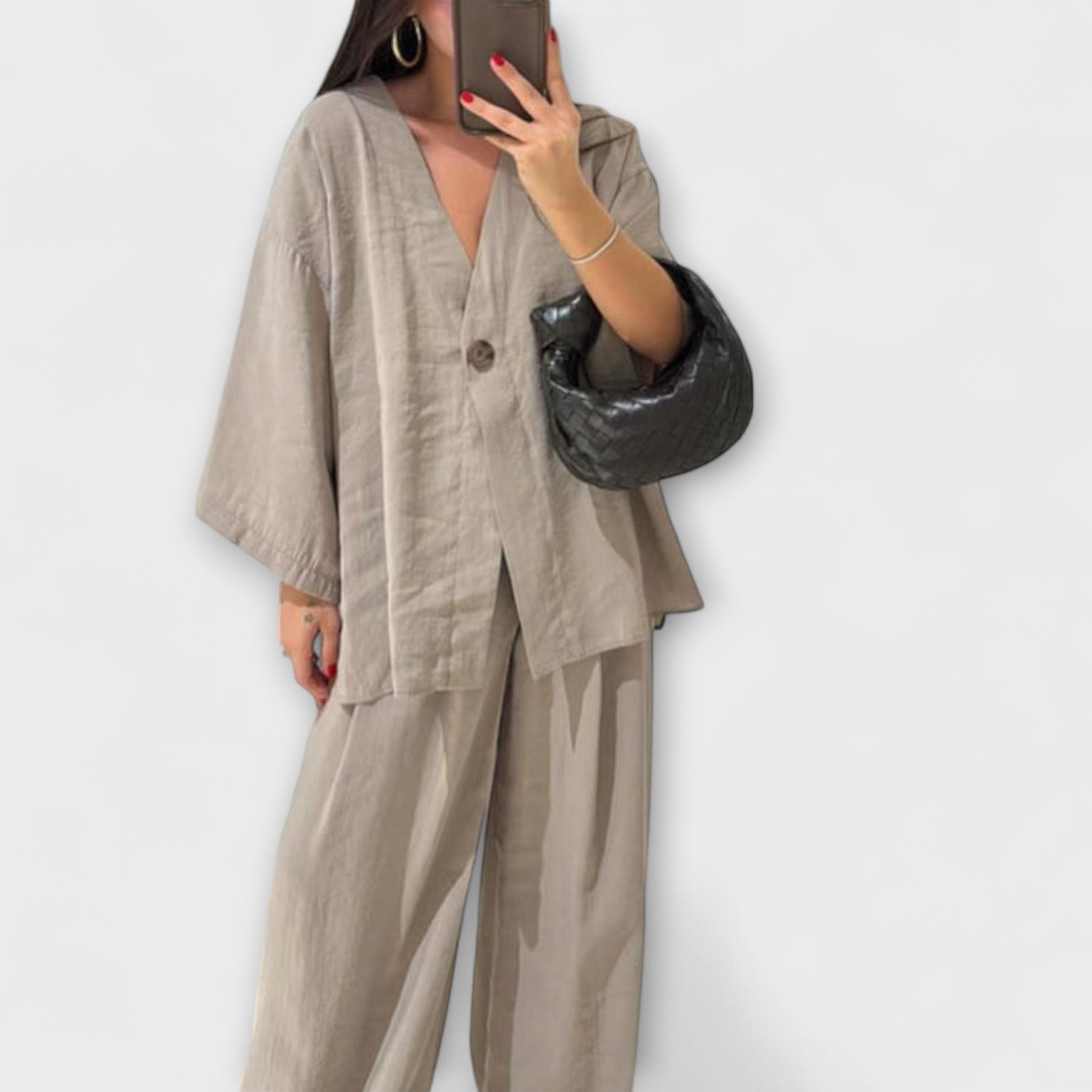 Jacqueline - Top din două straturi și pantaloni