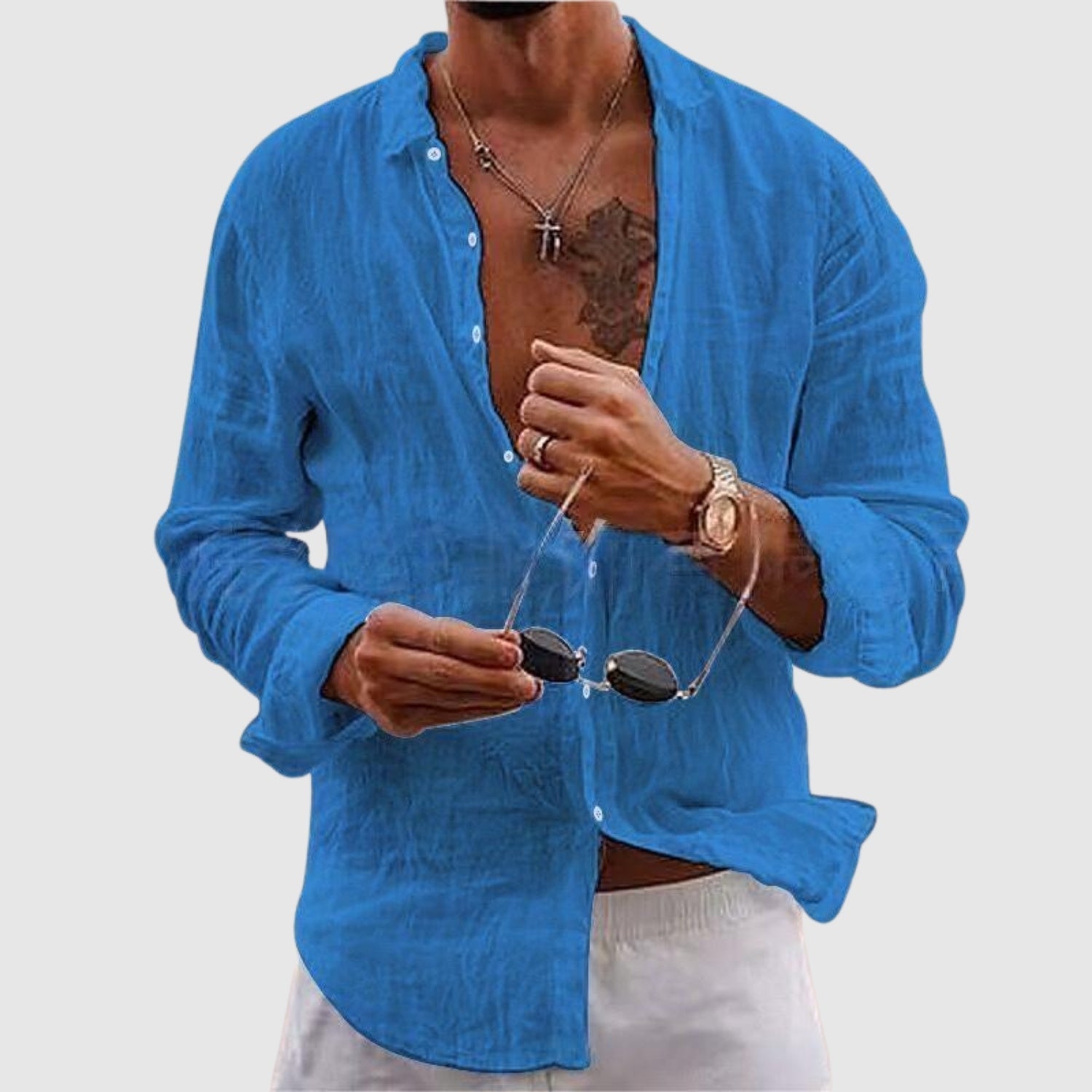 Leon – Cămașă ușoară în stil casual