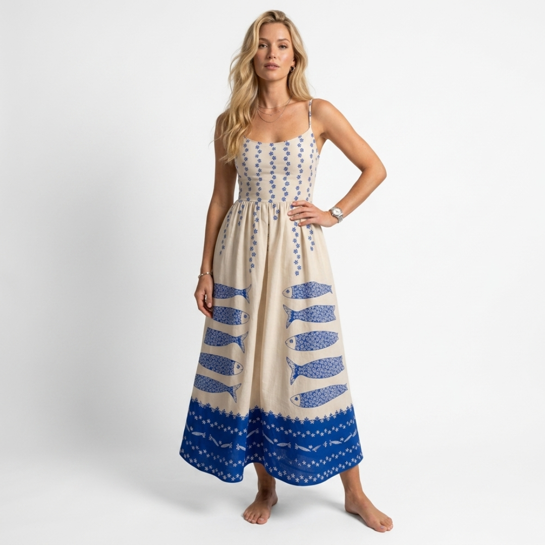 Antigone | Rochie midi cu model