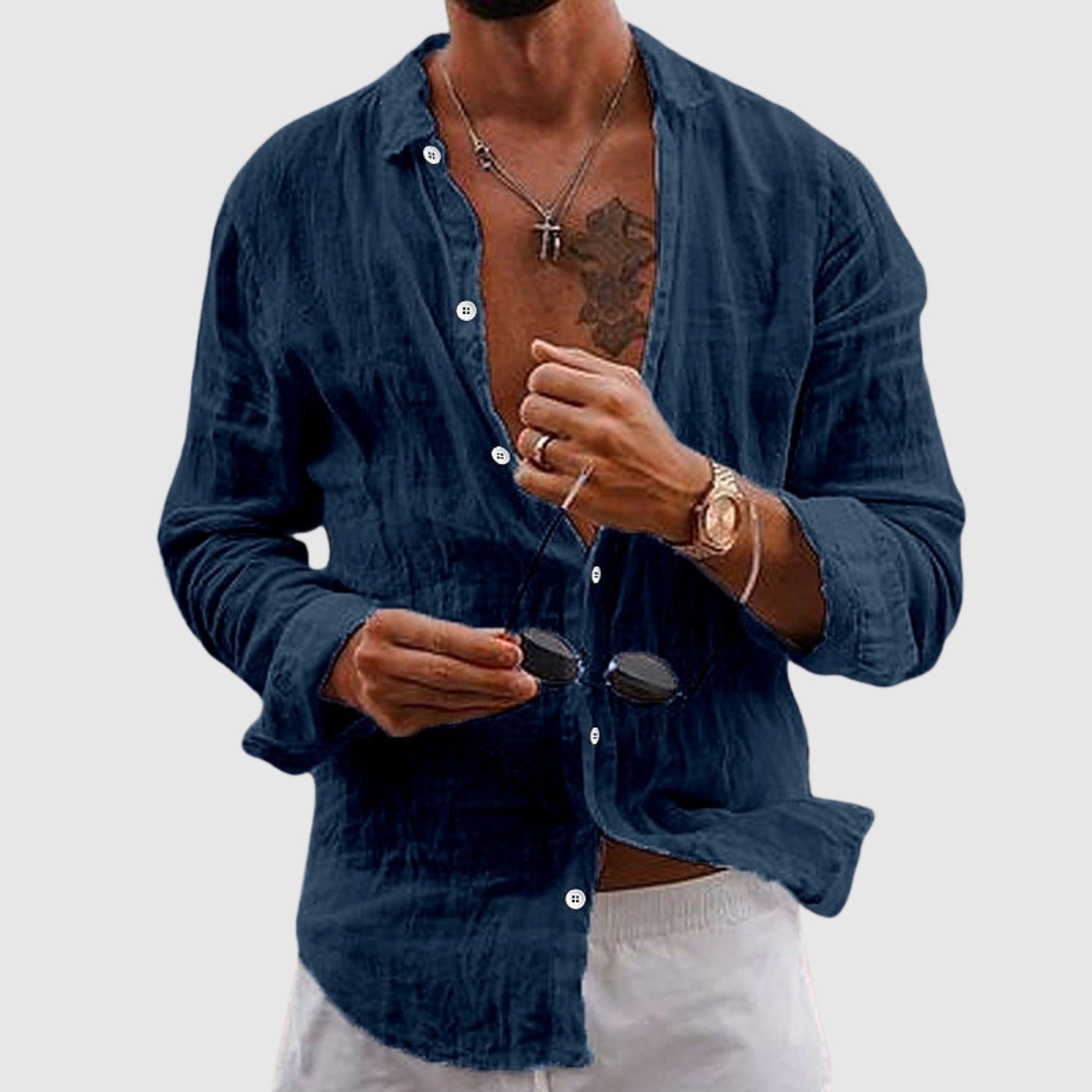 Leon – Cămașă ușoară în stil casual