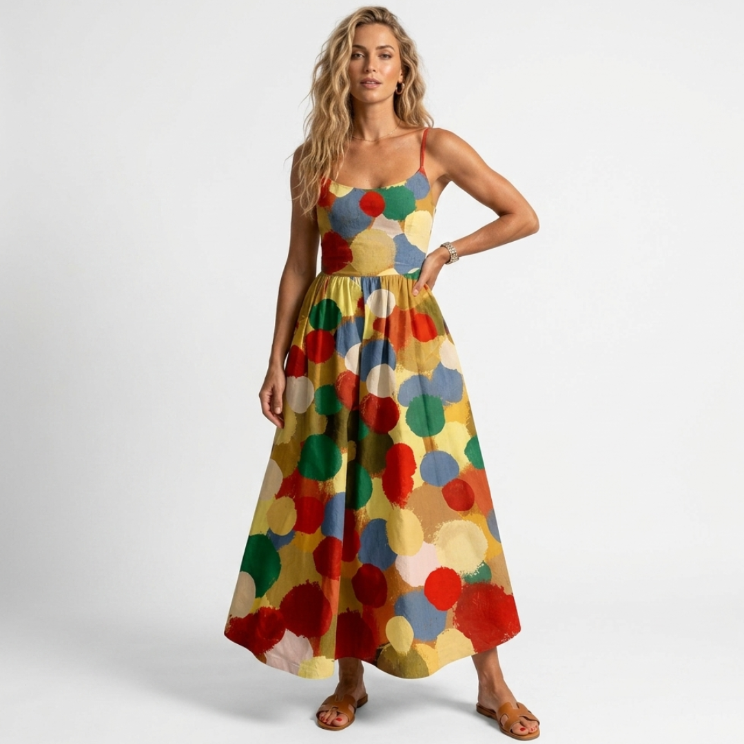 Célinia | Rochie midi cu model