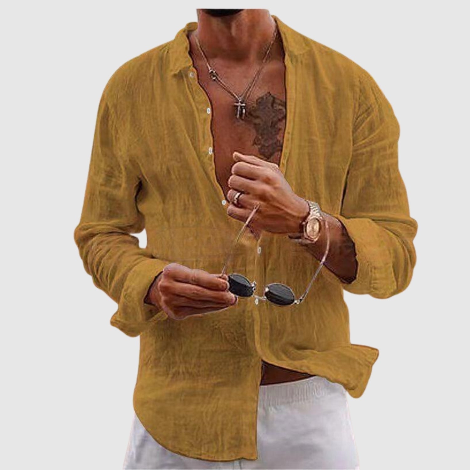 Leon – Cămașă ușoară în stil casual