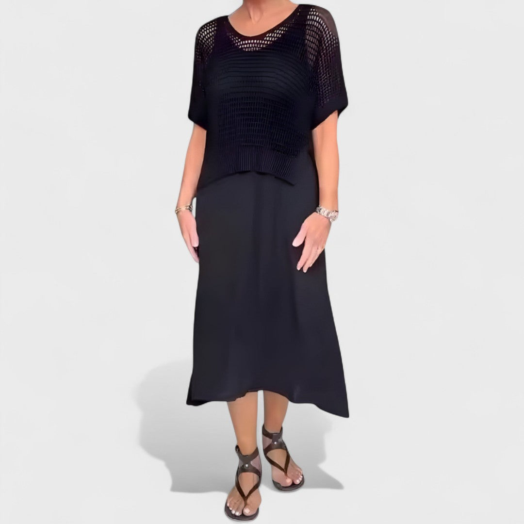 Claudia - Rochie de Vară cu Top Tricotat