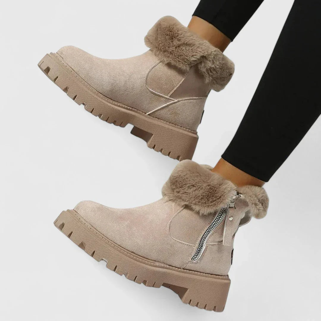 Irină - Botine confortabile și călduroase cu căptușeală moale pentru eleganță zilnică