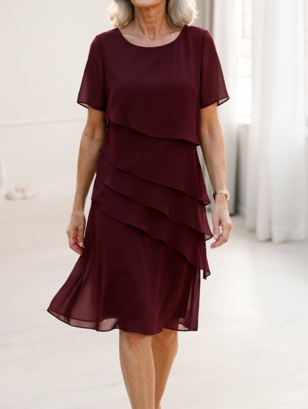 Linda - Rochie Elegantă cu Dungi