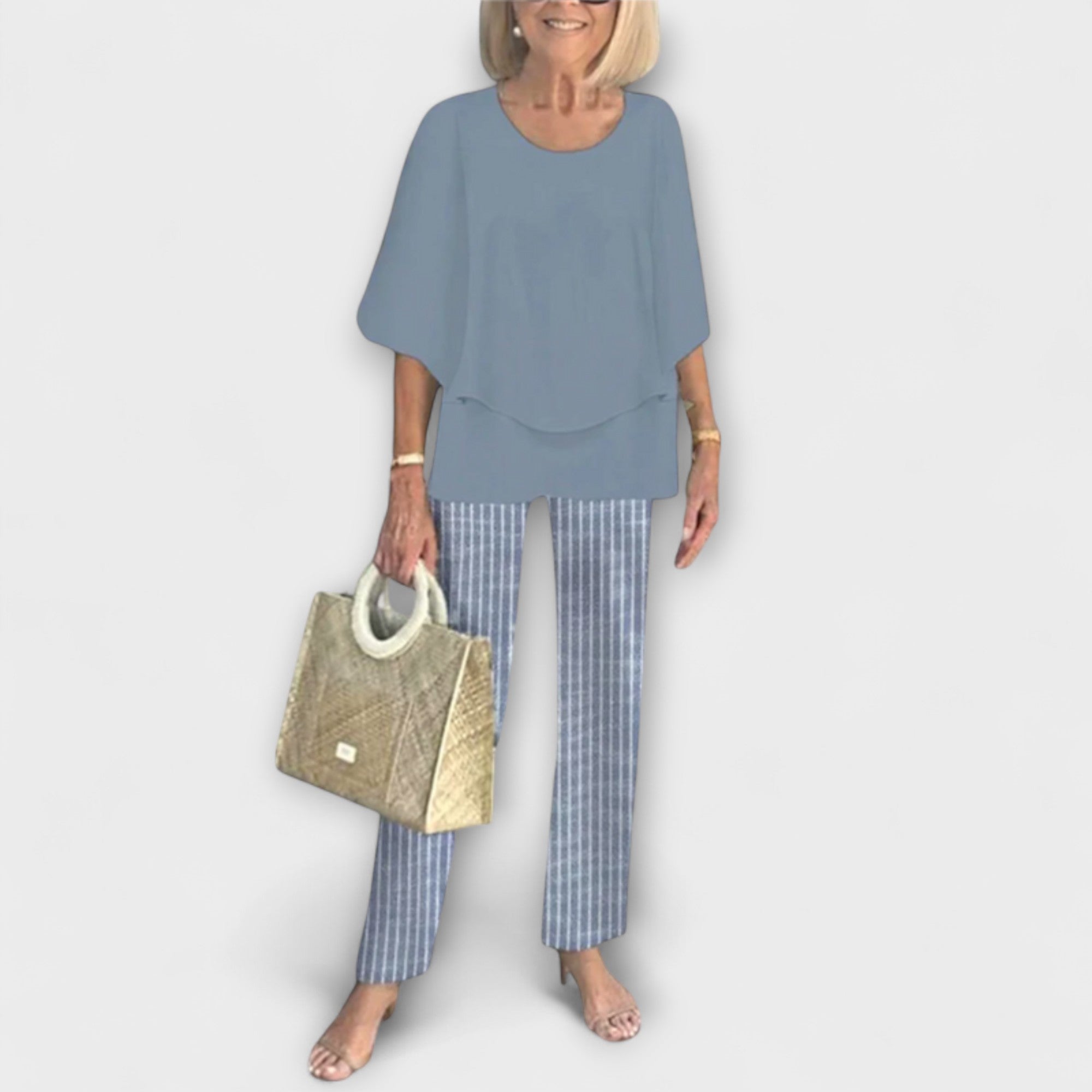 Rosamund - Set modern cu bluză confortabilă și pantaloni