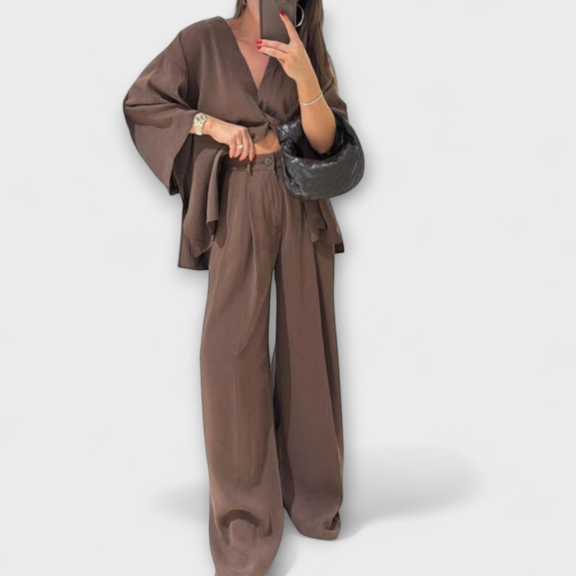 Jacqueline - Top din două straturi și pantaloni