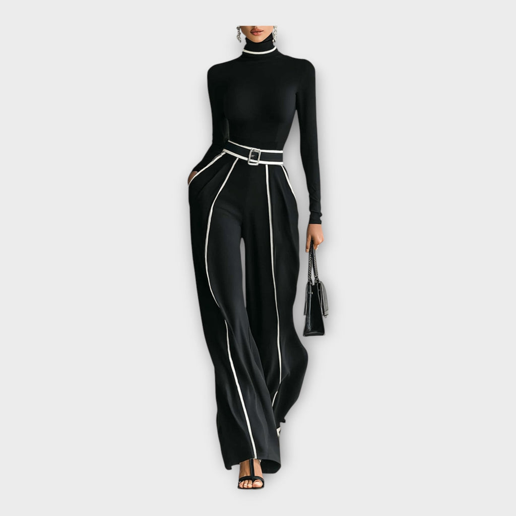 Salopetă elegantă cu estetică minimalistă