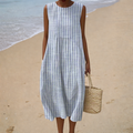 Rochie de Vară Confortabilă Fără Mâneci
