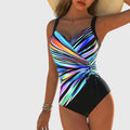Costum de baie elastic, la modă, cu detaliu încrucișat în față
