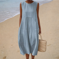 Rochie de Vară Confortabilă Fără Mâneci