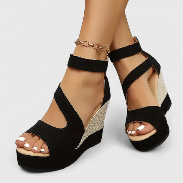 Zynavielle | Sandale ortopedice cu toc wedge
