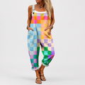 Salopetă Moale Patchwork Multicolor